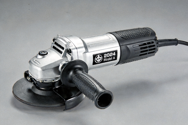 2024 Model A Professional Angle Grinder with ergonomic grip and side handle