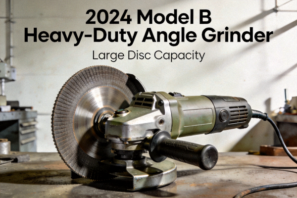 2024 Model B Heavy-Duty Angle Grinder with large disc capacity